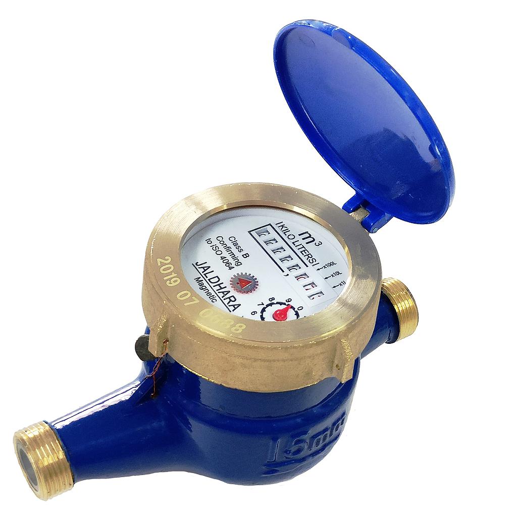 Jaldhara 15mm Brass Water Meter